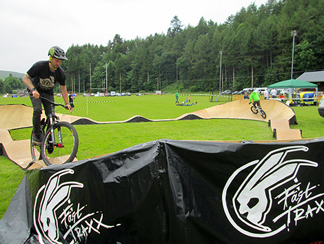 mtb bike on the Pumptrack
